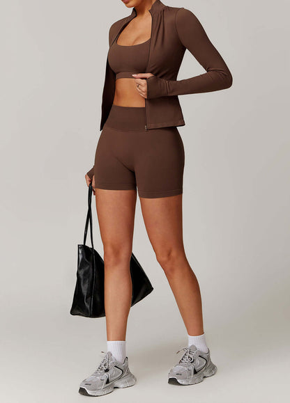 Shorts de sport sans couture pour femmes de Little Melon, ensemble d&