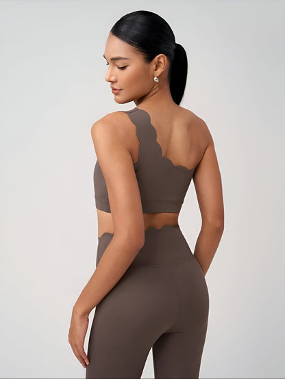 Soutien-gorge sirène Little Melon en beige, détails en maille avec finition élégante, idéal pour costume de plage ou déguisement.